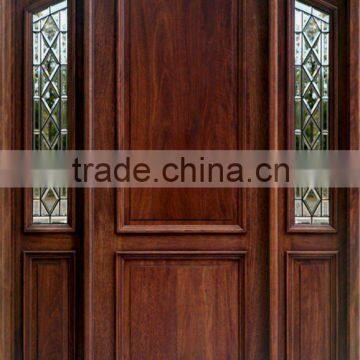 Arch Entrance Wooden Doors Design With Side Lite DJ-S8300MAST-7