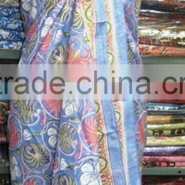 Indian Hand Block Printed Designer Bikini Cover Up Sexy Girls Pareo Beach Ware Sarong