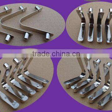V-shaped Double Ball Riveting Solid Elastic Clasp, Tube Positioning, Leaf Spring Jump Beads, Spring