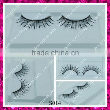 Synthetic hot sale handmade false eyelashes individual eyelash Qingdao manufacturers