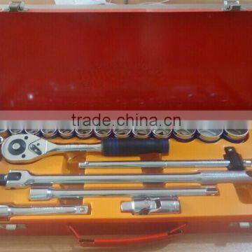 24PCS 1/2'' Socket Set Chrome Vanadium Handtool Set