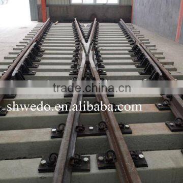 railroad turnout with track gauge 1067mm