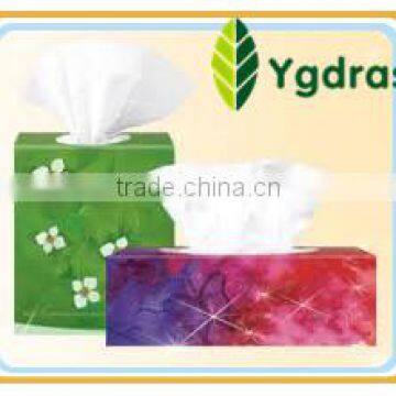 Virgin Wood Pulp Material and Home Application box facial tissue paper