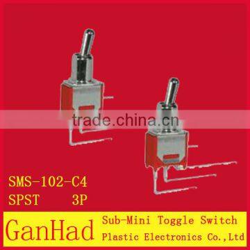 3 pin Sub mini toggle switch 3-wayand 2-way.ON OFF ON&ON OFF