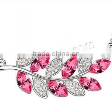 46x20mm Zinc Alloy Austria Crystal Necklace