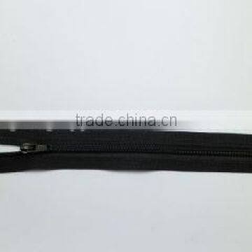 3# nylon zipper open end zipper with painted auto-lock zipper slider coate zipper jacket zipper