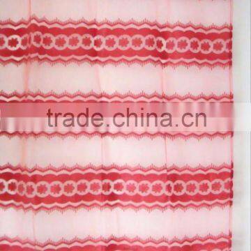 Room darkening luxury ready made flower curtain