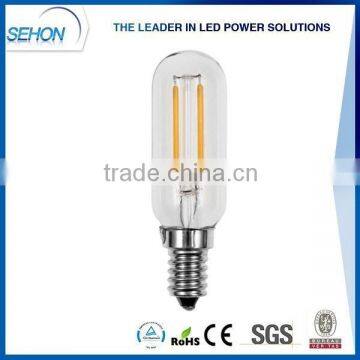 Newest decorative led lights T25 tubular led filament bulbs E14/E12