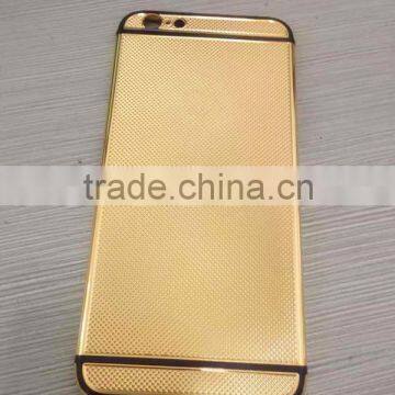 24kt gold grid design for iPhone 6s rear housing bezel