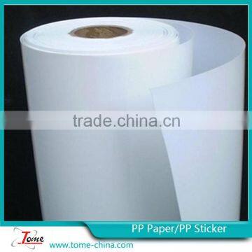 X banner raw material pp paper China supplier