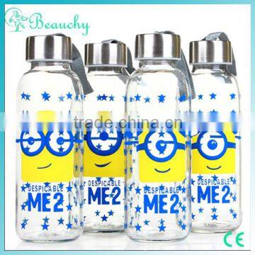 Beauchy 2016 carton glass bottle 430ml soft drinking water glass bottle wholesale