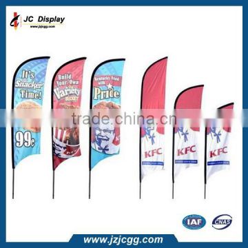 Outdoor Beach Flag Pole Cross Base Single Side Aluminum Beach Flag Pole