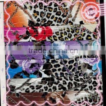 fabric&leather emboss pvc leather upholstery