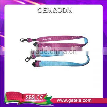 Heat Transfer Printing Lanyard With 2 Sides Different Logo