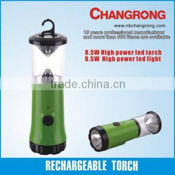 China cheap small mini l rechargeable torch light with lantern