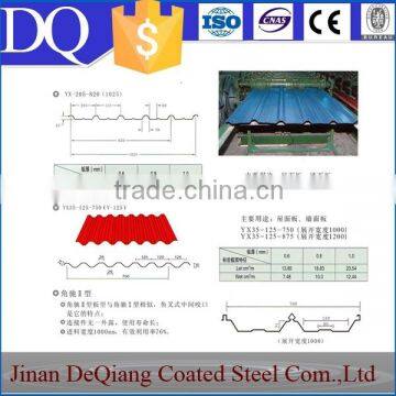 Steel /aluminum Material Ripple Shape Steel Roof Sheeting
