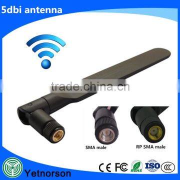 Antenna wifi 5.8ghz Omni dual-band 5dbi Aerial RP SMA male Connector