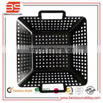 BBQ Grill Pan , Stainless Steel With Non-Stick Basket BBQ Grill Pan , Convenient to Carry