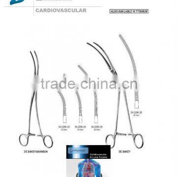 Cardiovascular Surgical Instruments, Profunda Clamps, Peripheral Vascular Clamps, Ligature Clamps