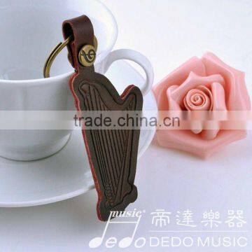 Custom Harp Shape Key Chain