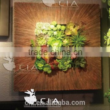 High Quality Decorative Wall Hanging Plastic Succulents Arrangement