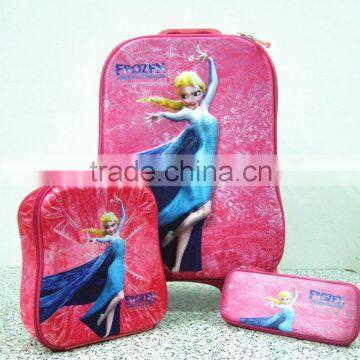 3D embossing school EVA hard pencil case/box/bag