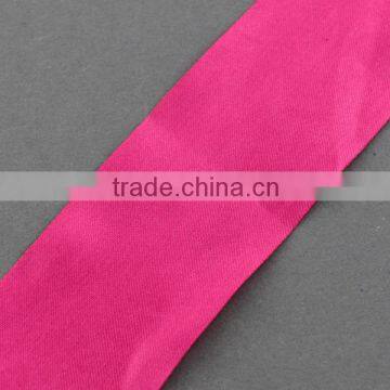 Solid Color Wholesale Ribbons, Ribbon for Cake, DeepPink, 40mm, 100yards/roll(SRIB-R007-4cm-08)