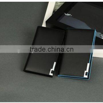 Custom Bifold pu leather Business Card Holder Wallet