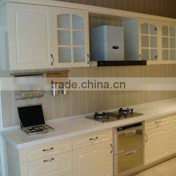 Kitchen cabinet with acrylic door panel