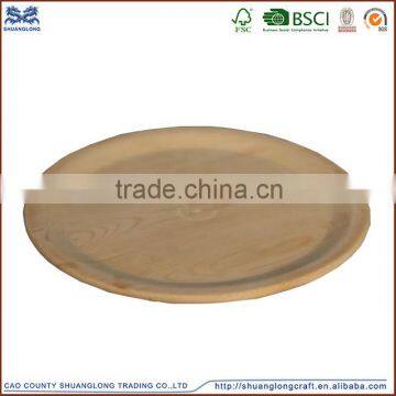 factory direct customed handmade unfinished wooden pizza plate