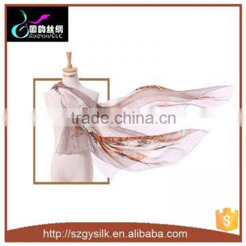 Customized Digital Printing Silk Chiffon Silk Scarves