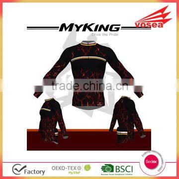 Newest Wholesale Custom Long Sleeve Cycling Jersey