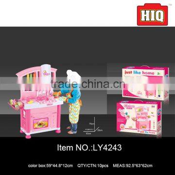 2016 new style plastic pretend play food set kitchen toy set