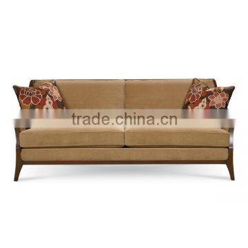 luxury home furniture sofa 3 seater fabric wood sofa HDS1447