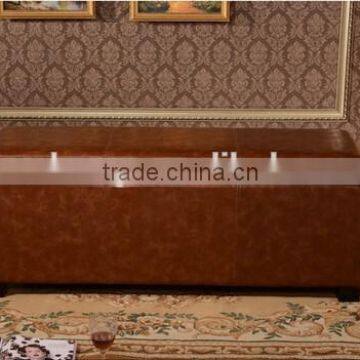 Tufted Leather Storage Bench OT -358