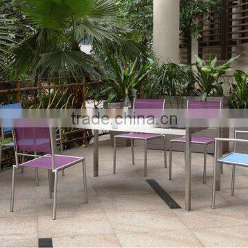 Garden modern stainless steel bistro set for sale