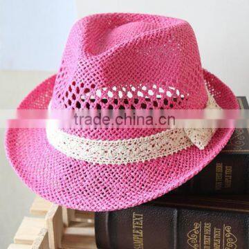 China factory price high quality new style fedora paper straw hat