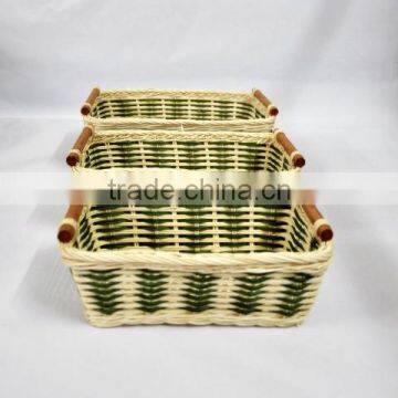 Vietnam rectangle basket made of rattan