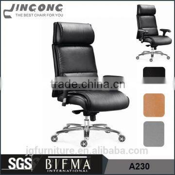 Comfortable executive black high back leather swivel office chair,best ergonomic office chair
