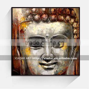 Wall art decor 3d buddha face oil painting on canvas shu171