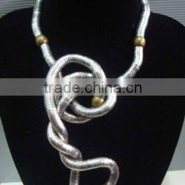 8.5mm thick steel snake necklace