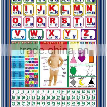 Children Educational Picture Learning Chart Wall Picture for Kids