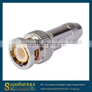 BNC Crimp Plug with Jacketed connector for LMR195 screw bnc connector