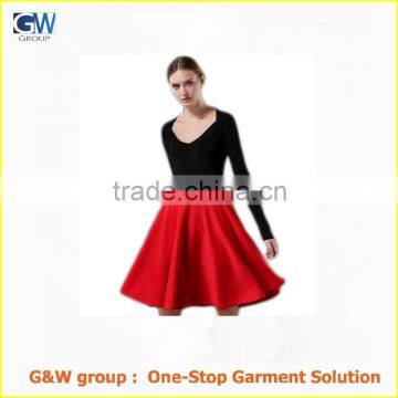 custom latest design high waist women umbrella skirt