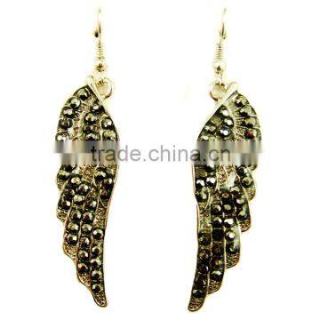 women the wings plating metal alloy materail dangle earring jewelry welcome custom designs