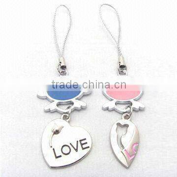 Best selling Couple cell phone charm wholesale