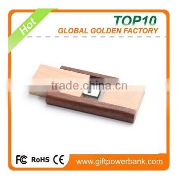 New product 2016 innovative product high capacity swivel wood usb stick