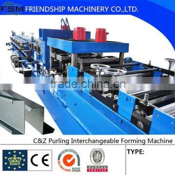 Quick Interchangeable C Z Channel Roll Forming Machine