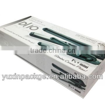 2013 hot sell! top grade magnet hair extension packing box with UV , hot stamping