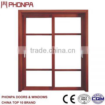 Fashion single glass two rails sliding doors, two track sliding door